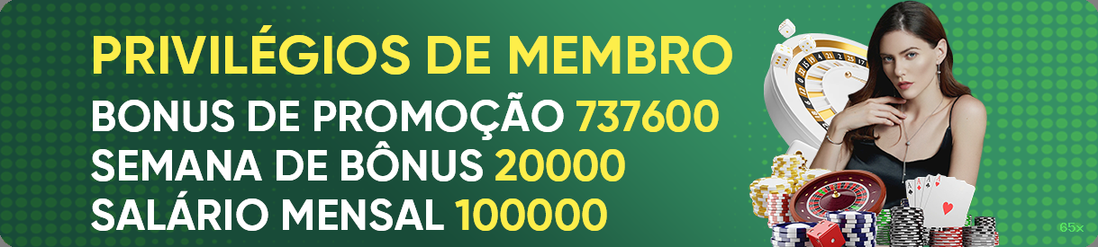 Cadastro rápido e seguro na 65x